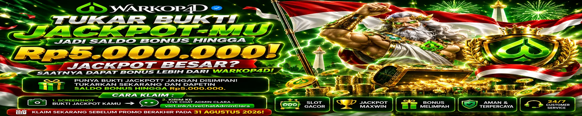 BONUS JACKPOT WARKOP4D